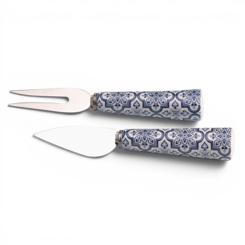 SET 2 PEZZI FORMAGGIO MAIOLICA 13X2.5X2.5